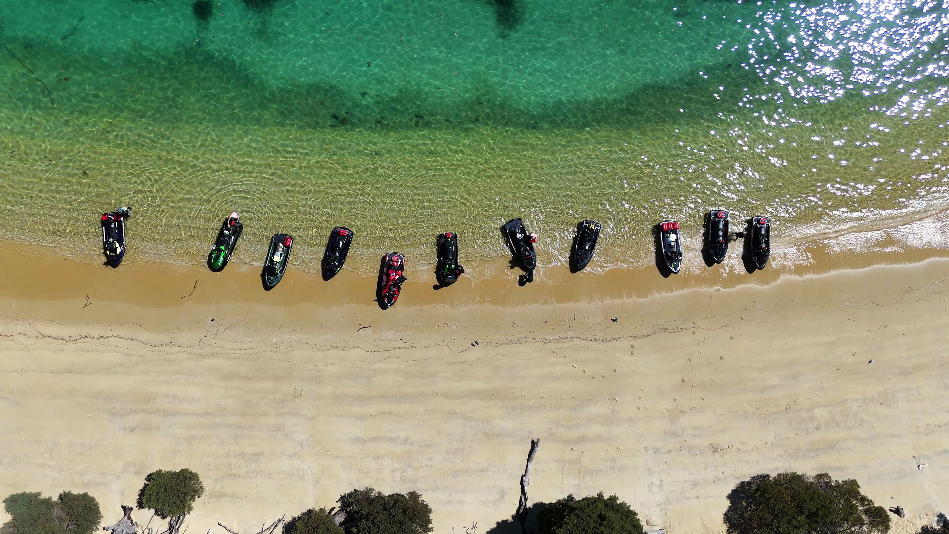 Aerial view of Victorian waterways