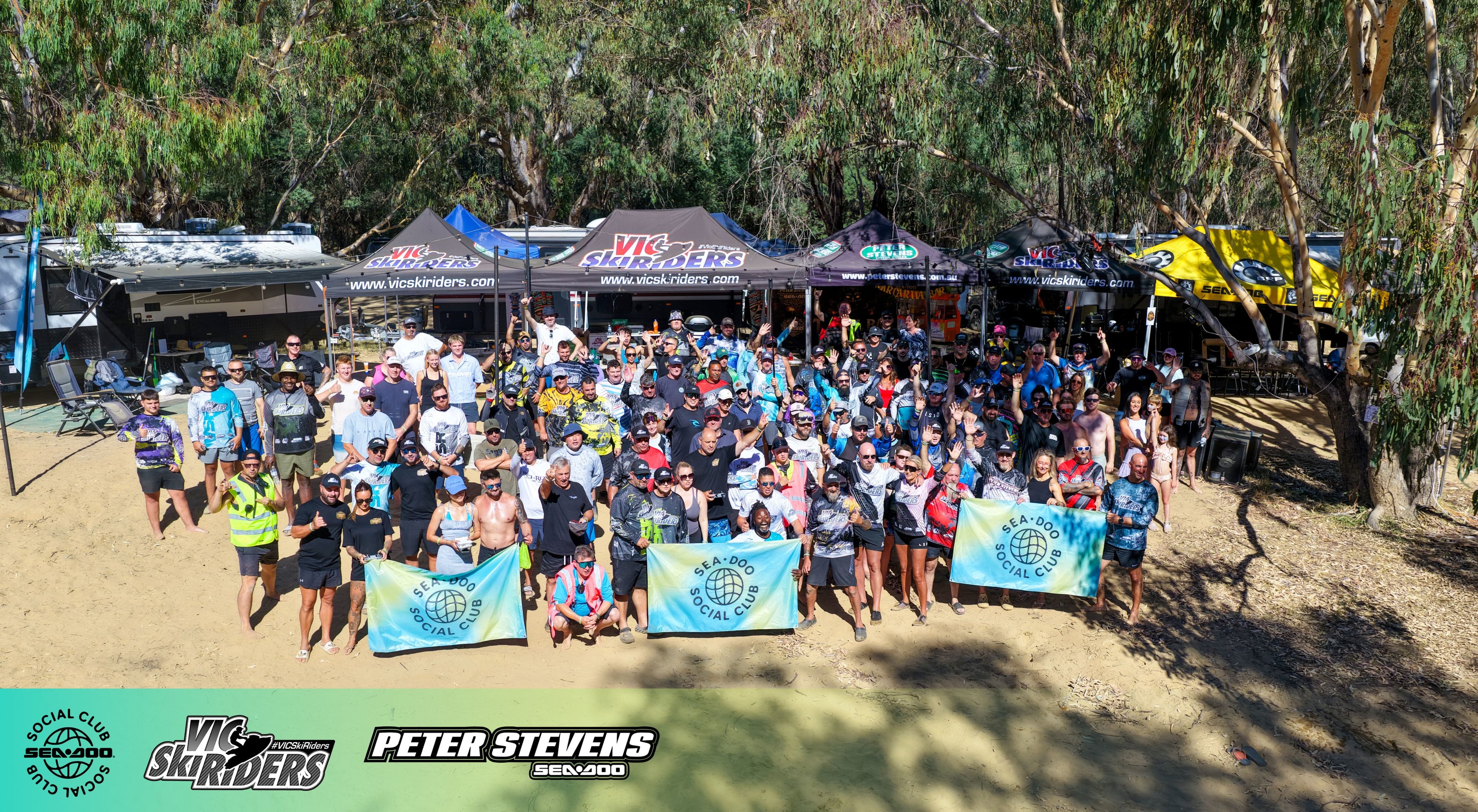 Sea-Doo riders lined up at Geelong