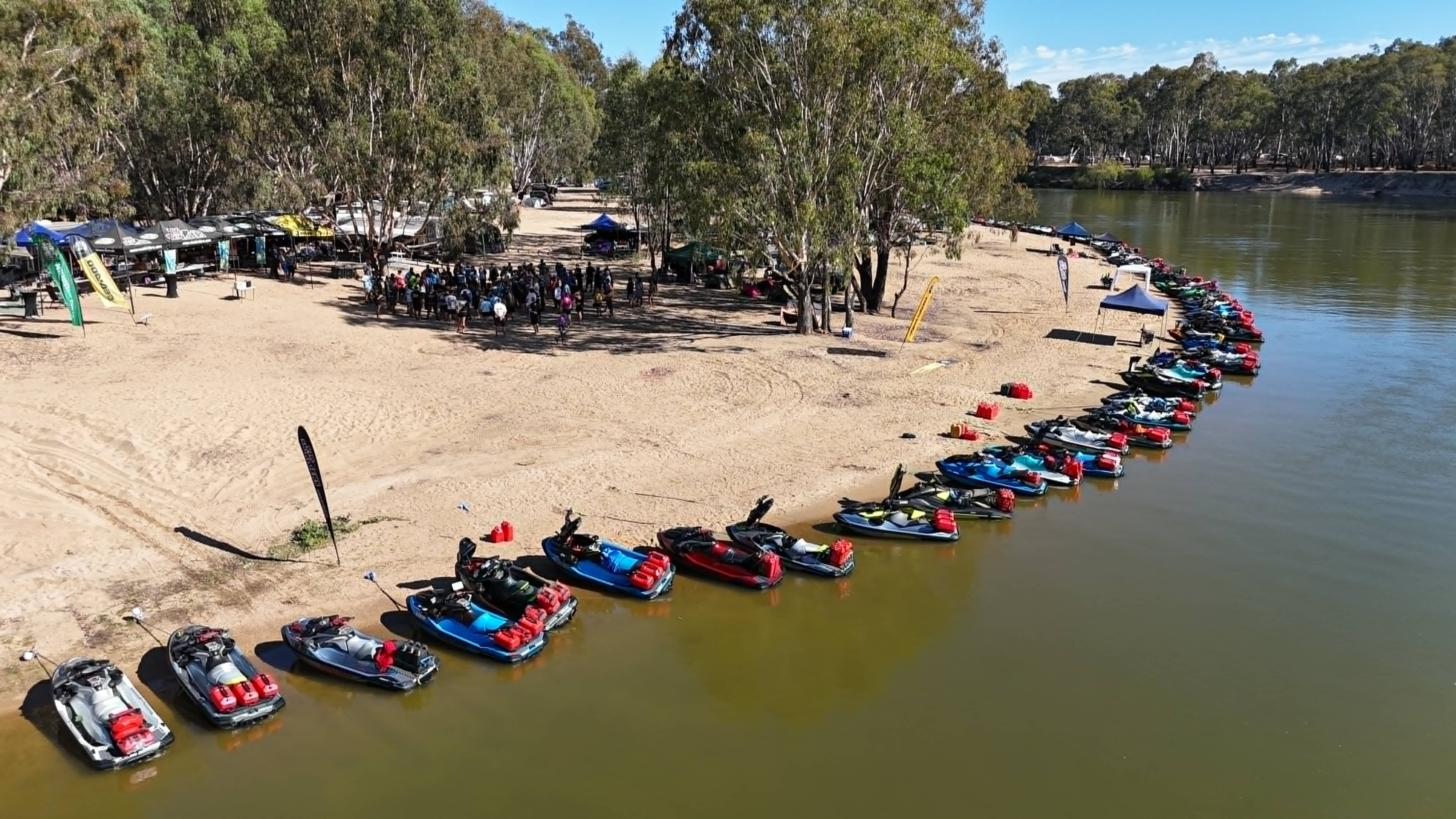Action on the water at Geelong