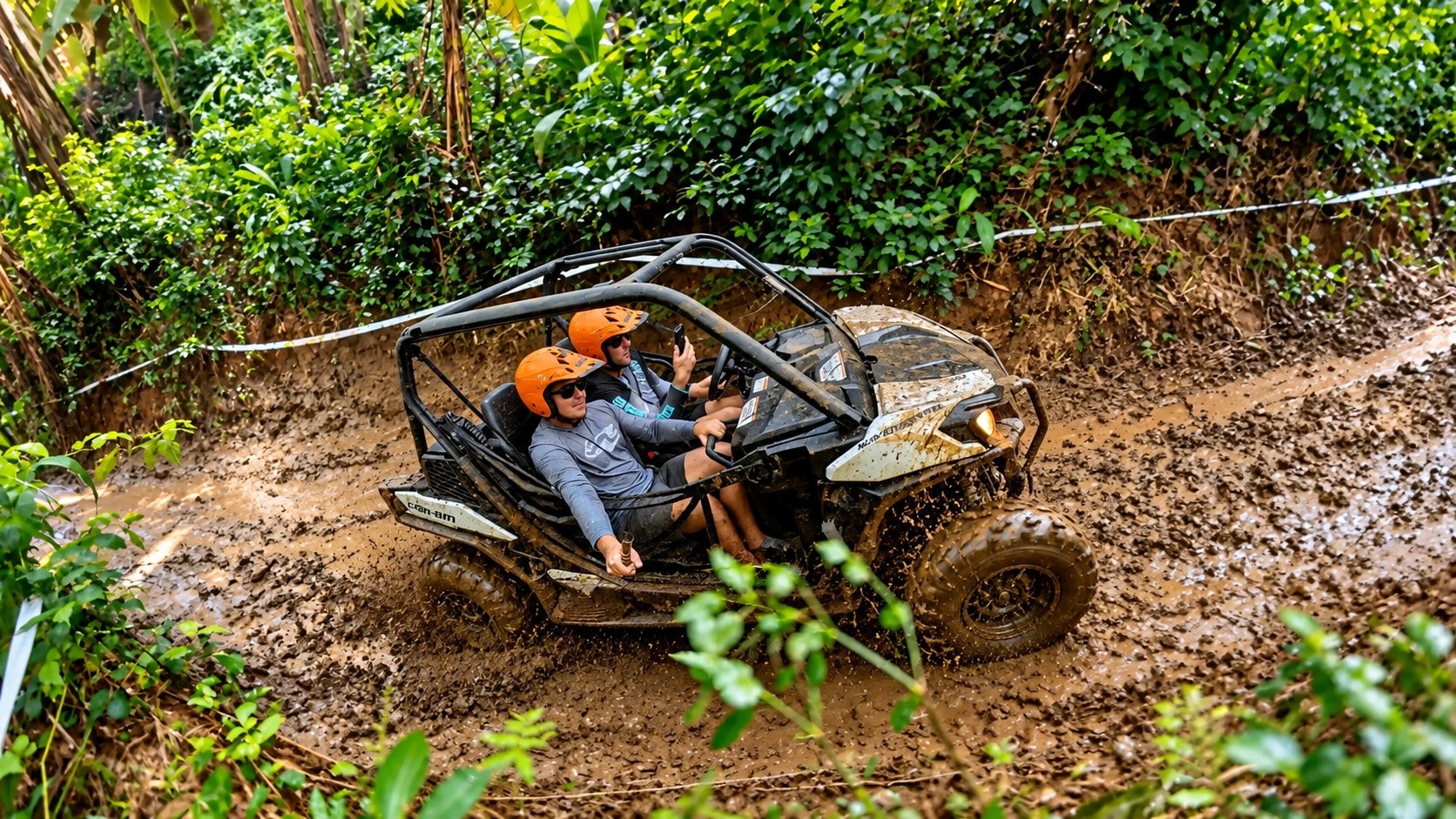Can-Am through the jungle mud